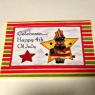 Celebrate Happy 4th of July- 5x7" Greeting Card with envelope