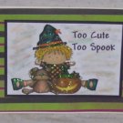 Too Cute To Spook Girl - 5x7" Greeting Card with envelope
