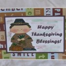 Happy Thanksgiving Blessing Boy - 5x7" Greeting Card with envelope
