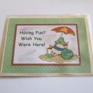 Having Fun Wish You Were Here a - 5x7" Greeting Card with envelope Having Fun Wish You Were Here a - 5x7" Greeting Card with envelope