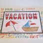 Vacation Sailboat - 5x7" Greeting Card with envelope