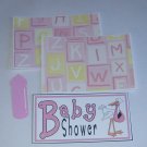 Baby Shower Girl Stork - Mat Set Baby Shower Girl Stork - Mat Set