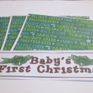 Baby's First Christmas a - 4pc Mat Set
