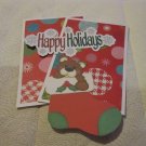 Happy Holidays Stocking Bear - Mat Set