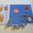 Eeyore Birthday 1 - Chipboard Item and Sewn Mat - Mat Set