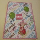 Piglet Birthday - Chipboard Item and Sewn Mat - Mat Set