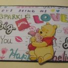 Pooh Valentine - Chipboard Item and Sewn Mat - Mat Set