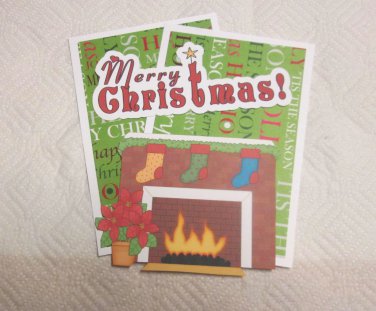 Merry Christmas Fireplace - Mat Set