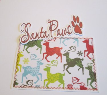 Santa Paws Title ac - Sewn Mat and Piece - Mat Set