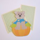 Pumpkin Bear ac - Sewn Mat and Piece - Mat Set