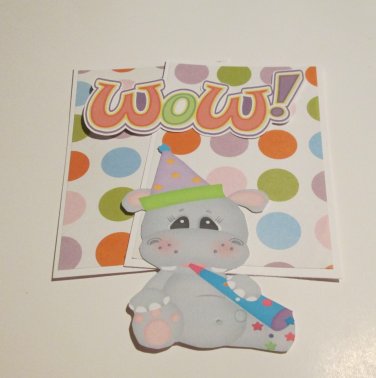 Wow Birthday Elephant - Mat Set
