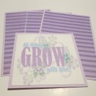 All Things Grow With Love - Title/Saying Mat Set All Things Grow With Love - Title/Saying Mat Set