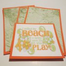 Beach Play - Title/Saying Mat Set