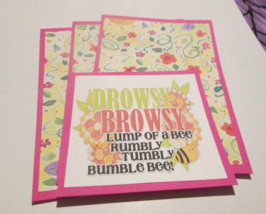 Drowsy Browsy - Title/Saying Mat Set