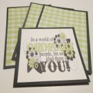 Ordinary People - Title/Saying Mat Set