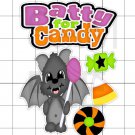 Batty For Candy -White Border Printed Piece Set