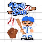 Play Ball Boy - White Border Printed Piece Set