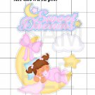 Sweet Dreams Baby Girl - White Border Printed Piece Set