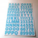 Aqua Alphabet Stickers