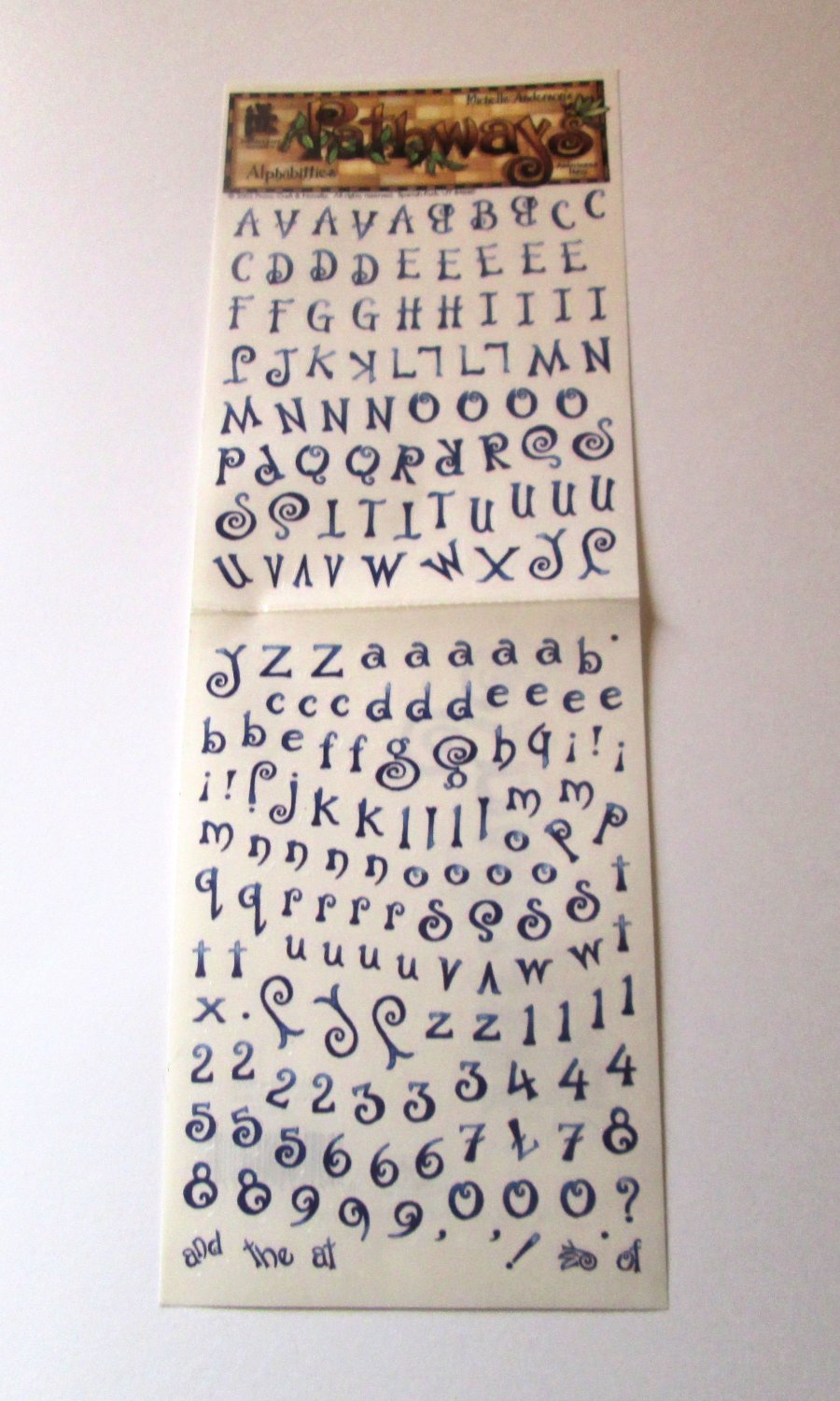 Americana Navy - Pathways - Alphabet Stickers