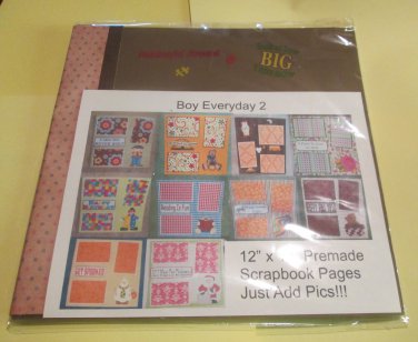Boy Everyday 2 - Premade 12x12 Scrapbook