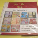 Girl Everyday 4 - Premade 12x12 Scrapbook