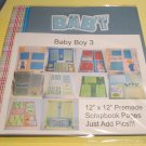 Baby Boy 3 - Premade 12x12 Scrapbook