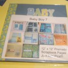 Baby Boy 7 - Premade 12x12 Scrapbook