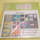 Boy/Girl 9 - Premade 12x12 Scrapbook