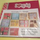 Animals 7 Dogs - Premade 12x12 Scrapbook Animals 7 Dogs - Premade 12x12 Scrapbook