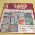 Boy Everyday 21 - Premade 12x12 Scrapbook