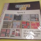 Sports 5 -  Premade 12x12 Scrapbook