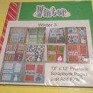 Winter 3 -  Premade 12x12 Scrapbook