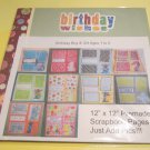Birthday Boy/Girl ages 1 ro 5 -  Premade 12x12 Scrapbook