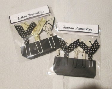 Set 25 - Handmade Ribbon Paper Clips