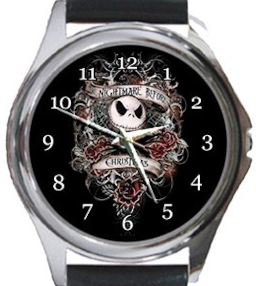 The Nightmare Before Christmas Round Metal Watch