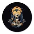 Halloween Nightmare Before Christmas Heat-Resistant Round Mousepad