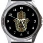 The Hamsa Hand Round Metal Watch