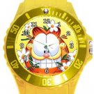Garfield The Cat Plastic Sport Watch In Yellow