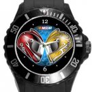 Racing Plastic Sport Watch In Black