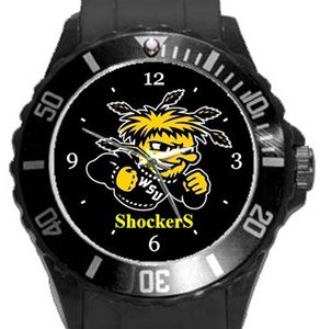 Wichita State University Plastic Sport Watch In Black