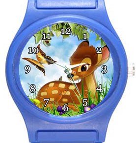 Bambi Blue Plastic Watch
