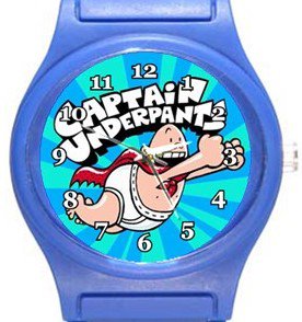 Captain Underpants Blue Plastic Watch
