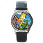 Bart Simpson Round Metal Watch