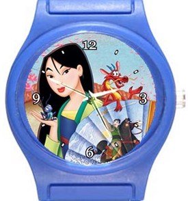 Mulan Blue Plastic Watch