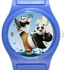 Kung Fu Panda Blue Plastic Watch