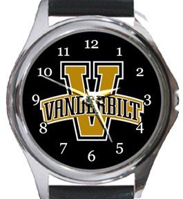Vanderbilt Commodores Round Metal Watch