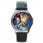 Peter Pan and Captain Hook Round Metal Watch