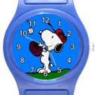 Snoopy Baseball Blue Plastic Watch