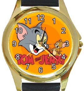 Tom & Jerry Gold Metal Watch